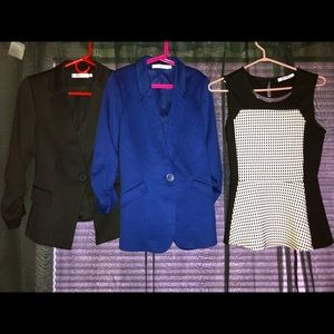 Rickis 2 XS blazers and one small shirt worn once